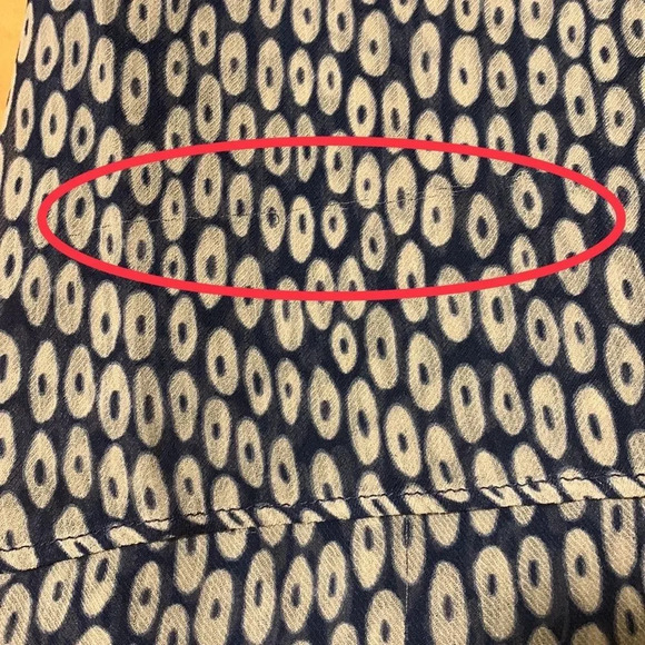 EILEEN‎ FISHER Ellipsis Printed Crinkle Silk Top - Picture 6 of 8